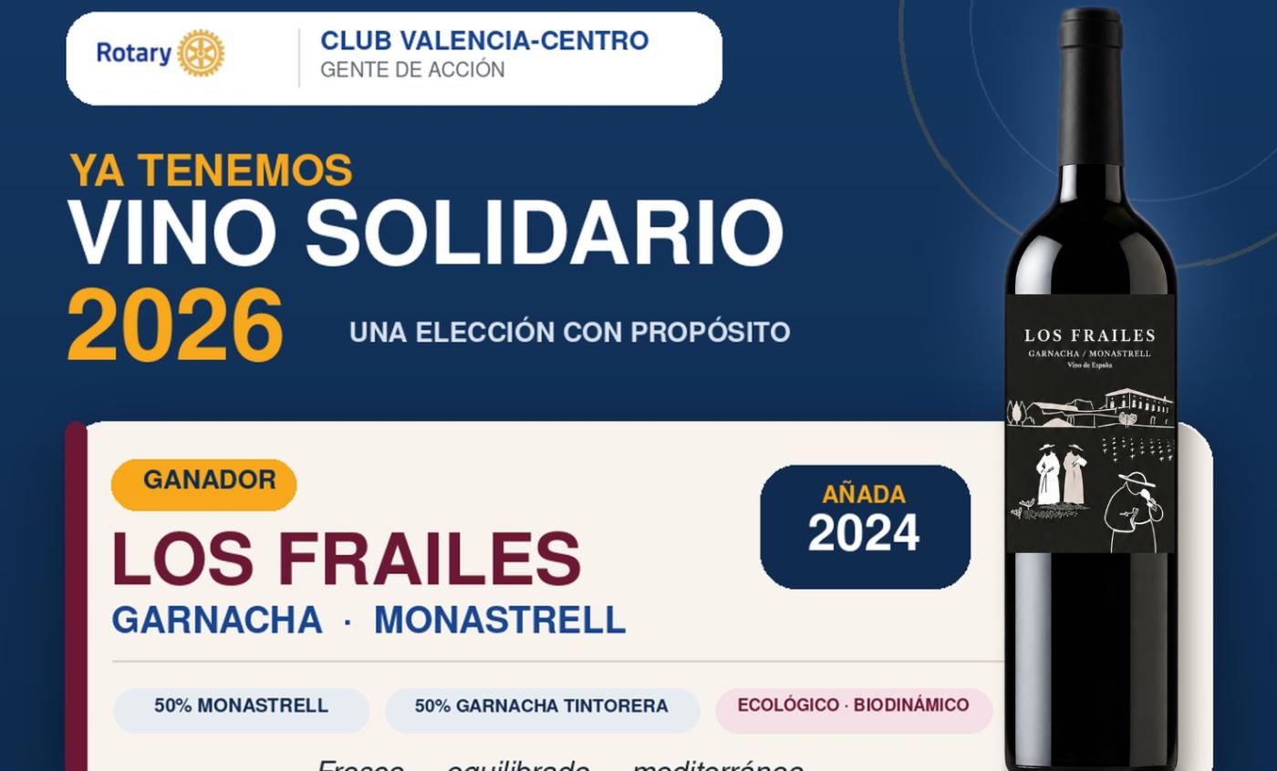 Cartel del Vino Solidario 2026: Los Frailes Garnacha·Monastrell 2024
